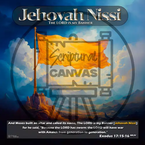 Jehovah Nissi - A powerful depiction of God as our banner and victory.